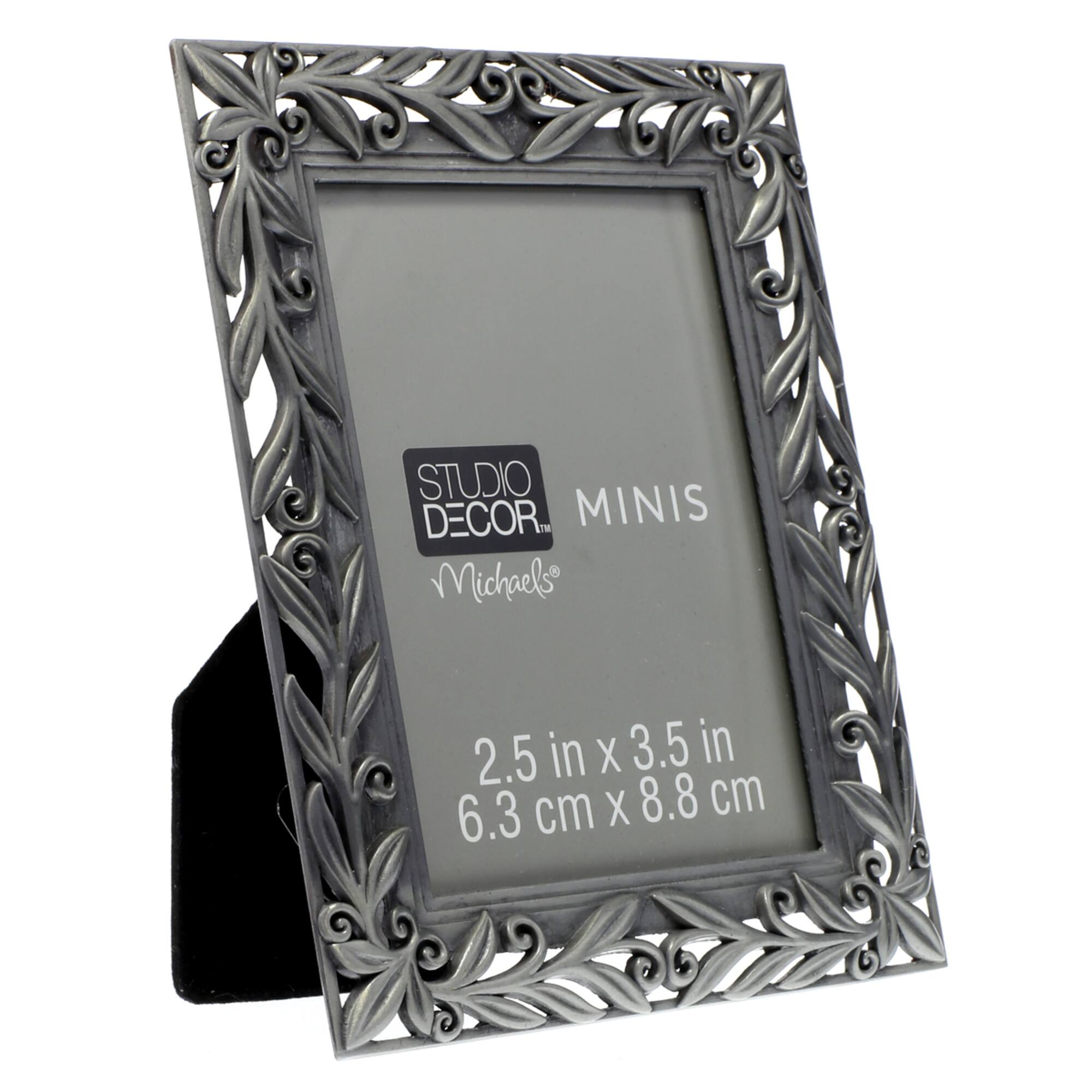 Pewter Mini Frame with Leaves by Studio Décor®